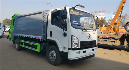 陜汽8方壓縮式垃圾車